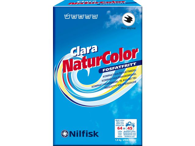 NORDEX Tvättmedel Clara Natur Color 1,8kg, st