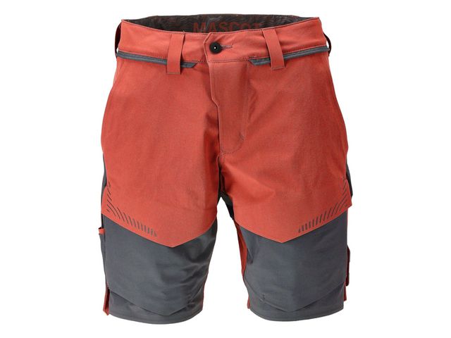 MASCOT® Shorts 29 cm Customized hröd/grå C68, st