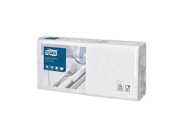Tork Servett Advanced 2-lag 33x33cm vit, fp om 200 st
