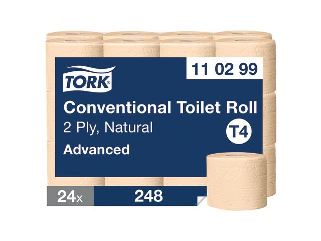 Tork Toalettpapper T4 Advanced 2-lag natur, fp om 24 st