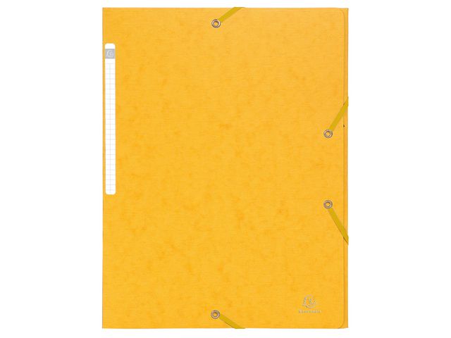 Exacompta Gummibandsmapp 3-klaff Scotten Nature Future® A4, 240 x 320mm, presspan, gul, st