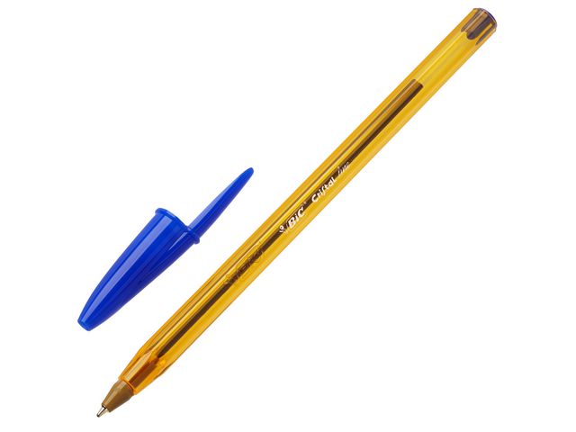 BIC® Kulpenna, Cristal® Original Fine tunn spets 0,8mm blå, st