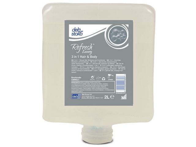 Deb Duschtvål Refresh Lux 3in1 HairoBody 2L, st