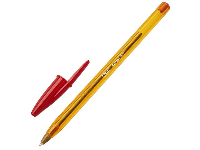 BIC® Kulpenna Cristal® Orriginal Fine tunn spets 0,8 mm röd, st