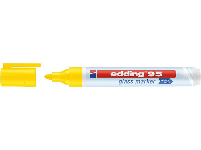 edding Märkpenna glastavla EDDING 95 gul, st