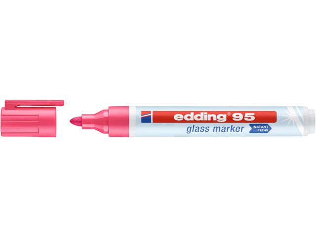 edding Märkpenna glastavla EDDING 95 rosa, st