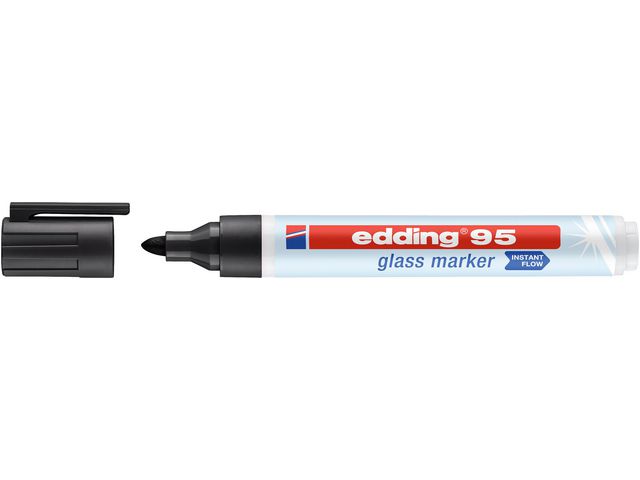 edding Märkpenna glastavla EDDING 95 svart, st