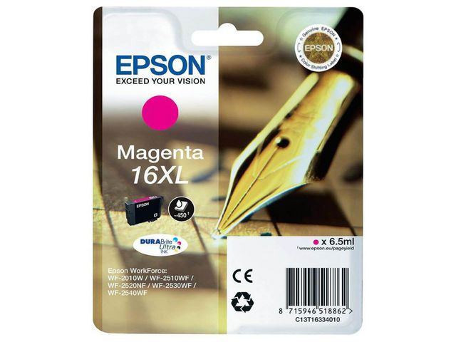 Epson Bläckpatron C13T16334012 Magenta, st