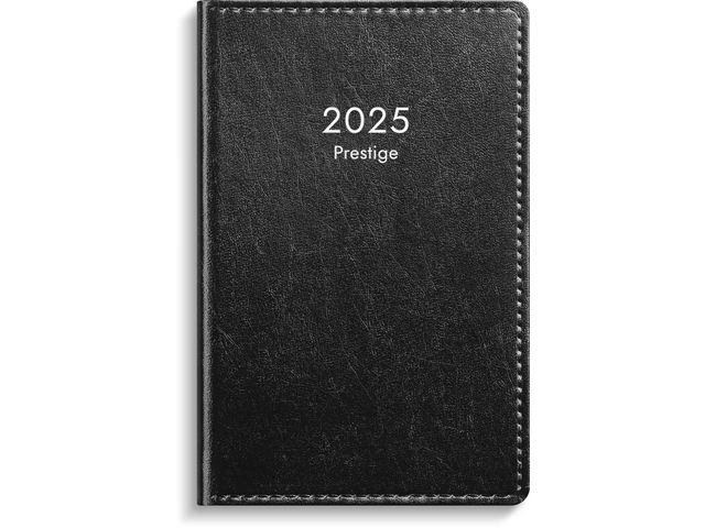 Burde Kalender 2025 Prestige svart konstläder inb, st