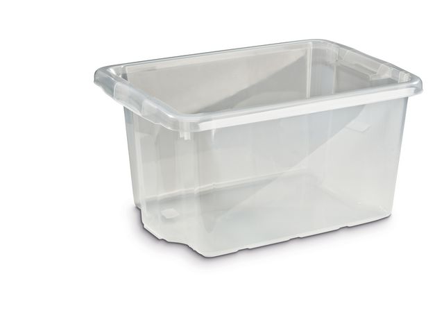 Förvaringsbox 33L, transparent, st