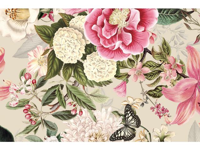 Hedlunds OF SWEDEN Presentpapper 70cmx10m Kew Garden, rulle om 10 m