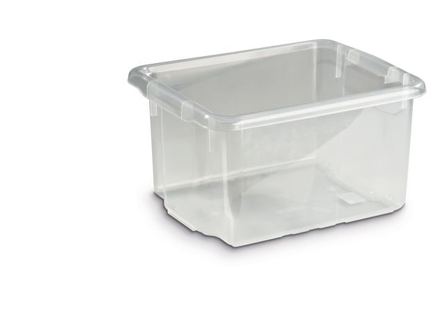 Förvaringsbox 15L, transparent, st