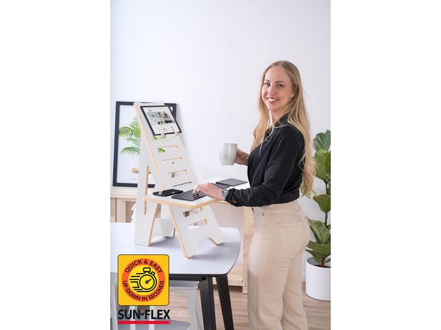SUN-FLEX® Bord Easydesk Rise vit, st