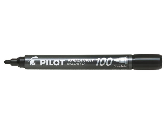 Pilot Märkpenna rund SCA 100 1mm svart, st