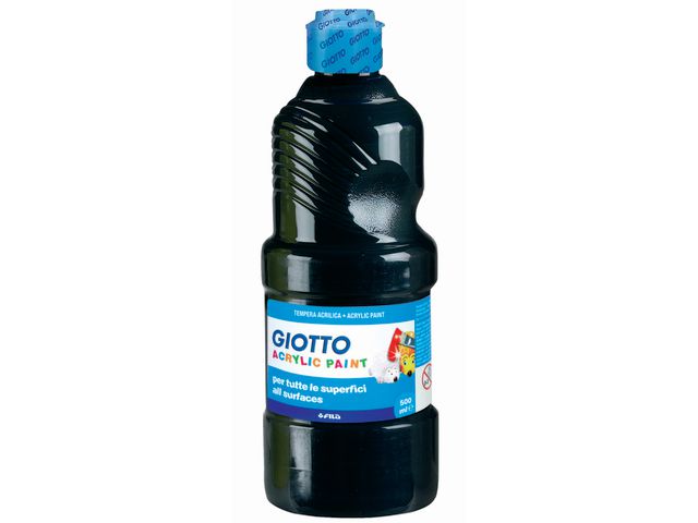 GIOTTO Akrylfärg Giotto 500 ml svart, st