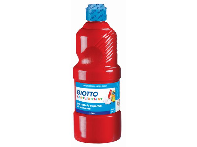 GIOTTO Akrylfärg Giotto 500 ml röd, st