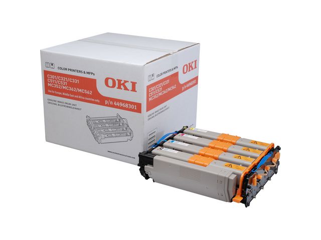OKI Valsenhet med hög kapacitet, CMYK, singelförpackning, 44968301, st