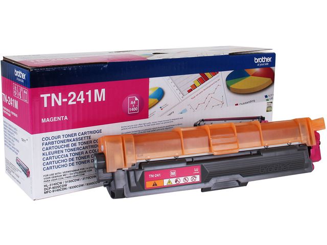 Brother Toner, TN-241 M, TN-241M, magenta, singelförpackning, st
