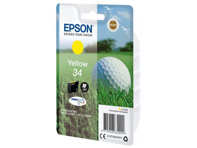 Epson Bläckpatron T3464 Gul, st