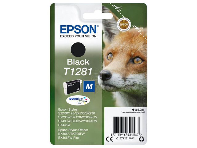 Epson Bläckpatron C13T128142 Svart, st