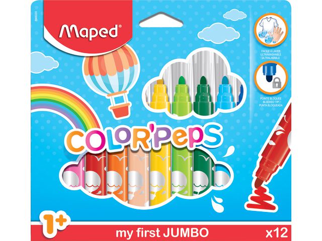 Maped Fiberpenna MAPED My first Jumbo 12/fp, fp om 12 st