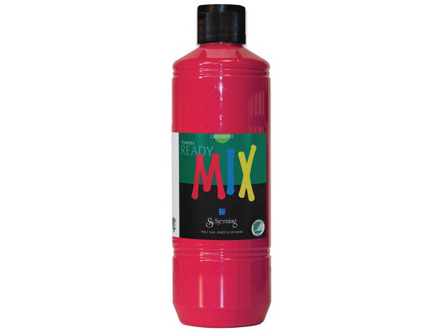Readymix Svanenmärkt 500ml primärröd, flaska om 500 ml