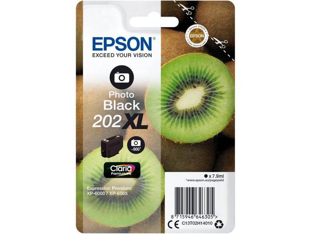 Epson Bläckpatron T202 XL Svart, st
