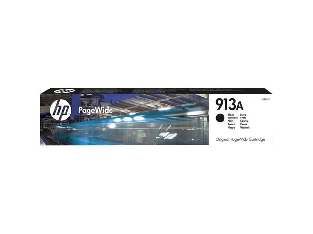 HP Bläckpatron, PageWide 913A, svart, singelförpackning, st