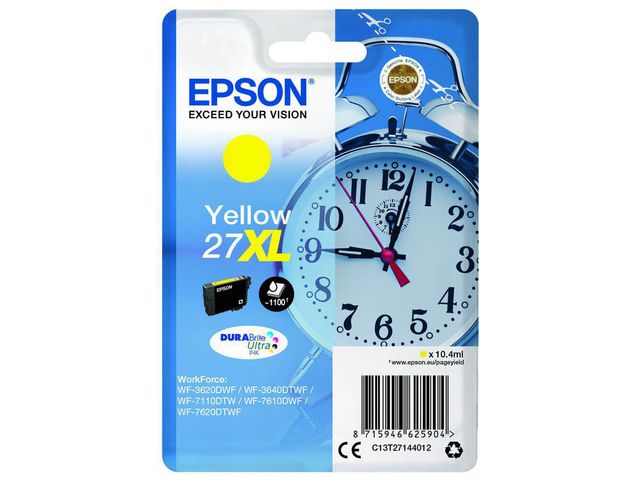 Epson Bläckpatron C13T27144012 XL Gul, st