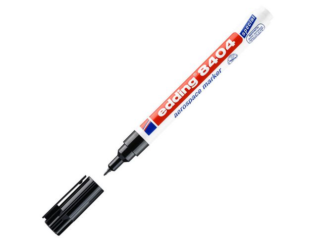edding Märkpenna 8404 Aerospace extra tunn 0,75 mm linjebredd, svart, st