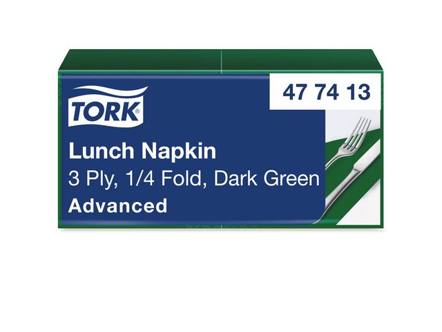 Tork Servett Mjuk 3-lag m.grön, fp om 150 st