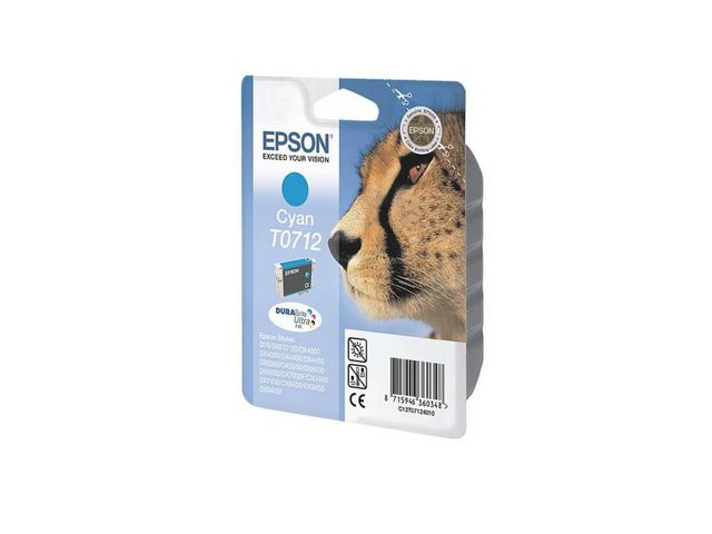 Epson Bläckpatron C13T07124012 Cyan, st