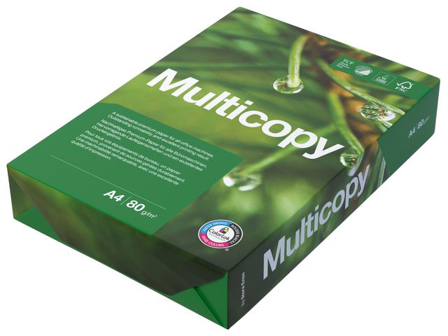 Multicopy Kopieringspapper A4 90g ohålat, bunt om 500 blad