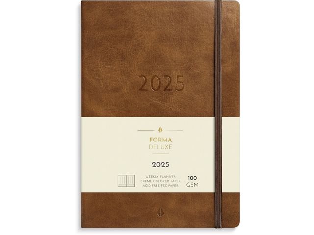 Burde Kalender 2025 Agency Forma Deluxe brun, st