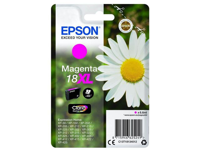 Epson Bläckpatron C13T18134012 XL mag, st