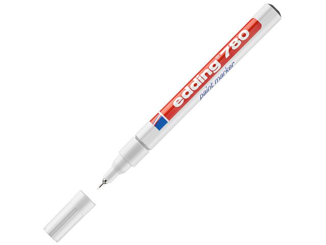 edding Märkpenna 780 med 0,8 mm, vit, st