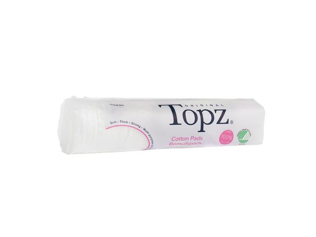 Topz® Bomullspads 80 pads/FP, fp om 80 st