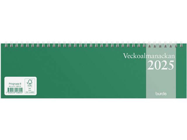Burde Kalender 2025 Veckoalmanackan, st