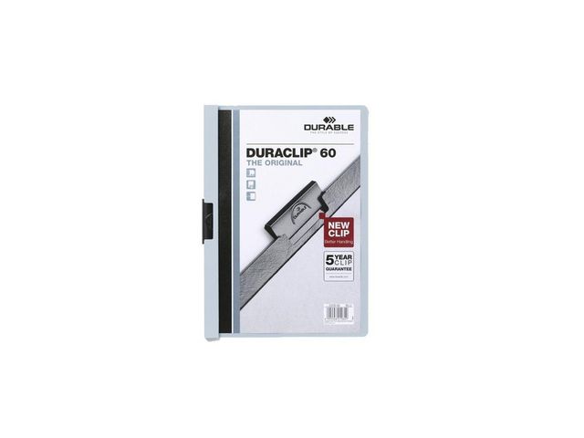 Durable Klämmapp Duraclip 2209 A4 6mm ljusblå, st