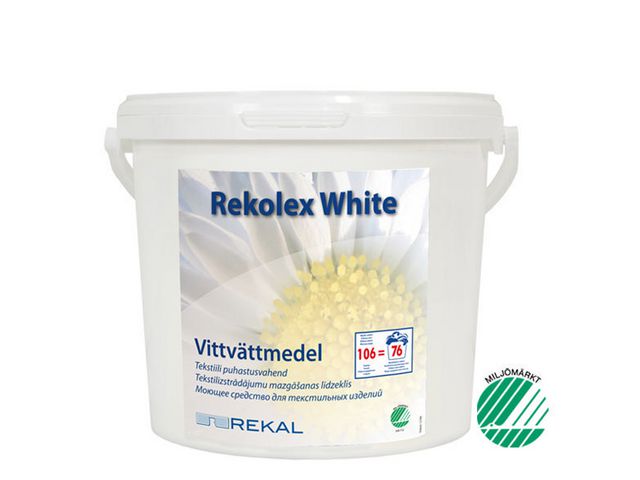 REKAL Tvättmedel Rekolex White 4kg, fp om 4 kg