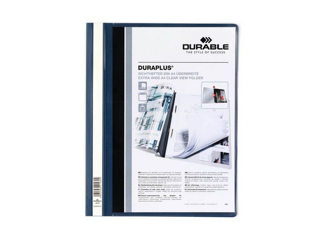 Durable Offertmapp DURAPLUS EU m.ficka A4+ blå, st