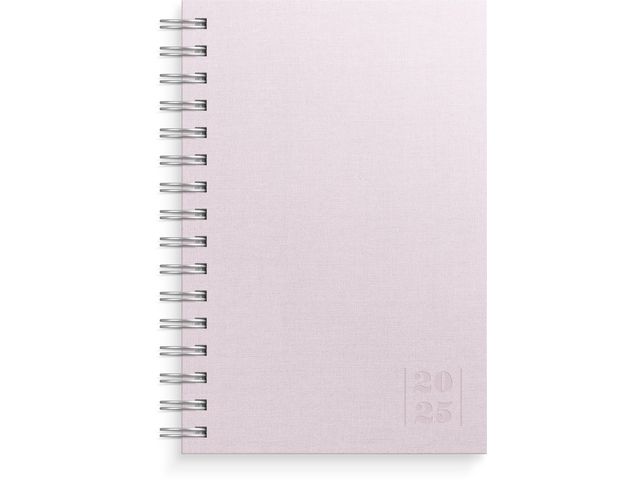 Burde Kalender 2025 Dagbok Textile rosa, st