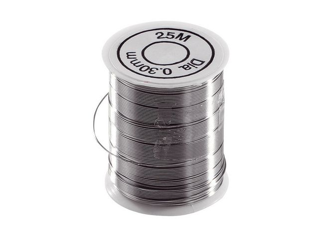 PLAYBOX Metalltråd 0,3mmx25m, rulle om 25 m
