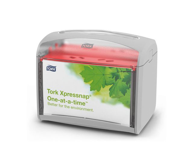 Tork Dispenser Xpressnap plast grå 155 x 201 x 150 mm, st