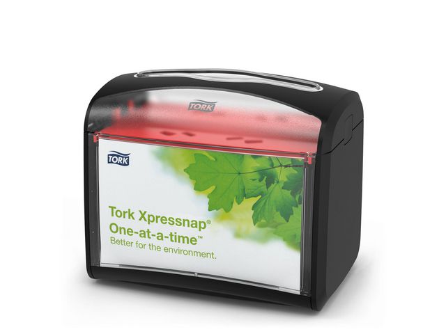 Tork Dispenser Xpressnap plast svart 155 x 201 x 150 mm, st