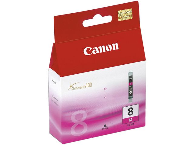 Canon Bläckpatron, PIXMA CLI-8 PM, 0625B001, ChromaLife100, fotomagenta, singelförpackning, st