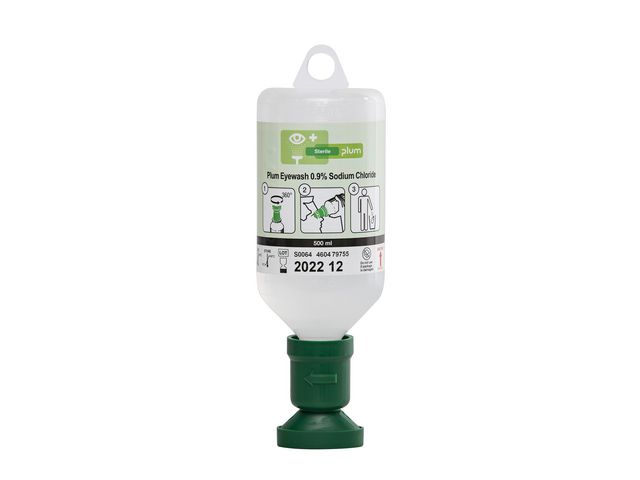Plum Ögondusch 0,9% 500ml, flaska om 500 ml