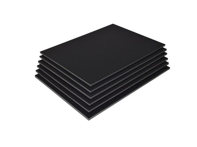 Kapaplattor 5mm 50x70cm svart/svart, st