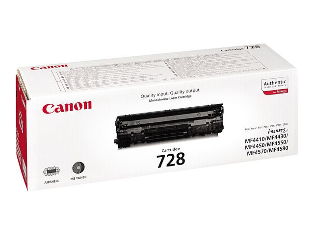 Canon Toner, 728, 3500B002AA, svart, singelförpackning, st