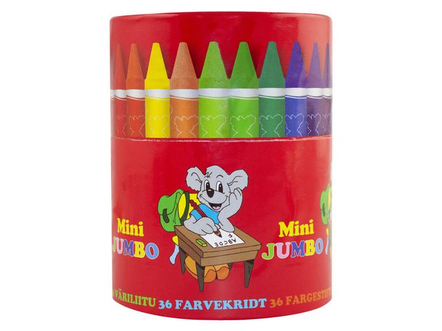 Sense Vaxkritor, Mini Jumbo, 3+ år, säkra att använda, blandade, fp om 36 st